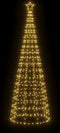 vidaXL - Lichtkegel - met - grondpinnen - 570 - warmwitte - LED's - 300 - cm