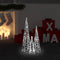 vidaXL - Lichtkegelset - decoratief - LED - 30/45/60 - cm - acryl - koudwit