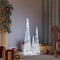 vidaXL - Lichtkegelset - decoratief - LED - 30/45/60 - cm - acryl - koudwit