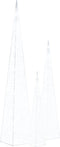 vidaXL - Lichtkegelset - decoratief - LED - 60/90/120 - cm - acryl - koudwit