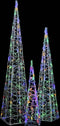 vidaXL - Lichtkegelset - decoratief - LED - 60/90/120 - cm - acryl - meerkleurig