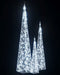 vidaXL - Lichtkegelset - decoratief - LED - 60/90/120 - cm - acryl - koudwit