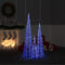 vidaXL - Lichtkegelset - decoratief - LED - 60/90/120 - cm - acryl - blauw