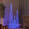vidaXL - Lichtkegelset - decoratief - LED - 60/90/120 - cm - acryl - blauw