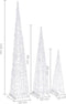vidaXL - Lichtkegelset - decoratief - LED - 60/90/120 - cm - acryl - meerkleurig