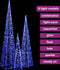 vidaXL - Lichtkegelset - decoratief - LED - 60/90/120 - cm - acryl - blauw