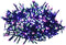 vidaXL - Lichtslinger - cluster - met - 400 - LED's - pastel - meerkleurig - 7,4 - m - PVC