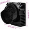 vidaXL - Lichtslinger - met - 110 - LED's - en - ventilator - 1100 - cm
