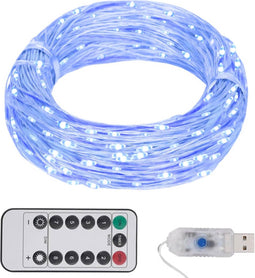 vidaXL - Lichtslinger - met - 150 - LED's - 15 - m - blauw