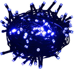 vidaXL - Lichtslinger - met - 150 - LED's - 15 - m - PVC - blauw