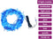 vidaXL - Lichtslinger - met - 150 - LED's - 15 - m - PVC - blauw