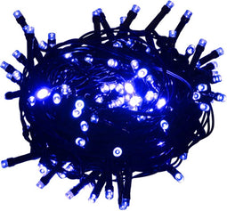 vidaXL - Lichtslinger - met - 300 - LED's - 30 - m - PVC - blauw