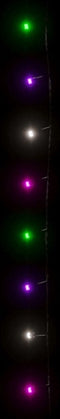 vidaXL - Lichtslinger - met - 400 - LED's - 40 - m - PVC - meerkleurig - pastel