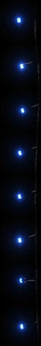 vidaXL - Lichtslinger - met - 600 - LED's - blauw - 60 - m - PVC