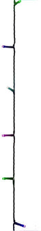 vidaXL - Lichtslinger - met - 600 - LED's - pastel - meerkleurig - 60 - m - PVC
