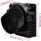 vidaXL - Lichtslinger - met - 66 - LED's - en - ventilator - 660 - cm