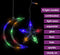 vidaXL - Lichtslinger - ster - en - maan - 345 - LED's - meerkleurig