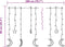 vidaXL - Lichtslinger - ster - en - maan - afstandsbediening - 138 - LED's - koudwit