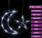 vidaXL - Lichtslinger - ster - en - maan - afstandsbediening - 138 - LED's - koudwit