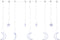vidaXL - Lichtslinger - ster - en - maan - afstandsbediening - 138 - LED's - blauw