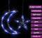 vidaXL - Lichtslinger - ster - en - maan - afstandsbediening - 345 - LED's - blauw