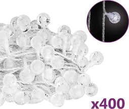 vidaXL - Lichtsnoer - met - 400 - LED's - 8 - functies - koudwit - 40 - m