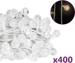 vidaXL - Lichtsnoer - met - 400 - LED's - 8 - functies - warmwit - 40 - m