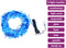 vidaXL - Lichtsnoer - met - 400 - LED's - met - 8 - lichteffecten - 40 - m - blauw