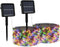 vidaXL - Lichtsnoeren - 2 - st - 2x200 - LED's - solar - binnen/buiten - meerkleurig