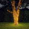 vidaXL - Lichtsnoeren - 2 - st - met - 2x200 - LED's - solar - binnen/buiten - warmwit