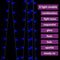 vidaXL - Lichtsnoergordijn - met - 300 - LED's - en - 8 - functies - 3x3 - m - blauw