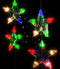vidaXL - Lichtsnoergordijn - sterren - met - 200 - LED's - 8 - functies - meerkleurig
