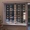 vidaXL - Lichtsnoergordijn - sterren - met - 200 - LED's - en - 8 - functies - warmwit