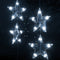 vidaXL - Lichtsnoergordijn - sterren - met - 200 - LED's - en - 8 - functies - koudwit
