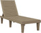 vidaXL - Ligbed - 155x58x83 - cm - polypropeen - lichtbruin