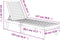 vidaXL - Ligbed - 155x58x83 - cm - polypropeen - lichtbruin