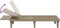 vidaXL - Ligbed - 155x58x83 - cm - polypropeen - lichtbruin