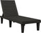 vidaXL - Ligbed - 155x58x83 - cm - polypropeen - zwart