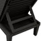 vidaXL - Ligbed - 155x58x83 - cm - polypropeen - zwart