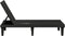 vidaXL - Ligbed - 155x58x83 - cm - polypropeen - zwart