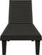 vidaXL - Ligbed - 155x58x83 - cm - polypropeen - zwart