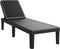 vidaXL - Ligbed - 159x57x83,5 - cm - polypropeen - zwart