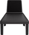 vidaXL - Ligbed - 159x57x83,5 - cm - polypropeen - zwart