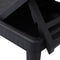 vidaXL - Ligbed - 159x57x83,5 - cm - polypropeen - zwart