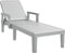 vidaXL - Ligbed - 159x68x83,5 - cm - polypropeen - grijs