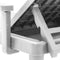 vidaXL - Ligbed - 159x68x83,5 - cm - polypropeen - grijs