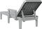 vidaXL - Ligbed - 159x68x83,5 - cm - polypropeen - grijs