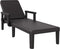 vidaXL - Ligbed - 159x68x83,5 - cm - polypropeen - zwart
