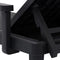 vidaXL - Ligbed - 159x68x83,5 - cm - polypropeen - zwart