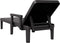 vidaXL - Ligbed - 159x68x83,5 - cm - polypropeen - zwart